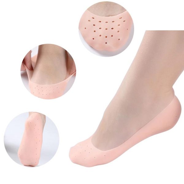 1Pair Silicone Insole Moisturizing Socks Heels Protector Anti Crack ...