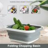 Multi-Function 3 In 1 Folding Cutting Board Kitchen Foldable Drain Basket Chopping Blocks Washing Basket Kitchen Organizer