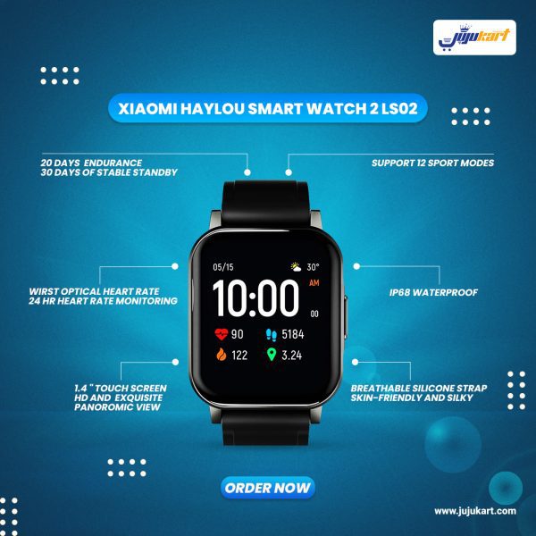 Original Xiaomi Haylou LS02 Smartwatch 2 - International Version