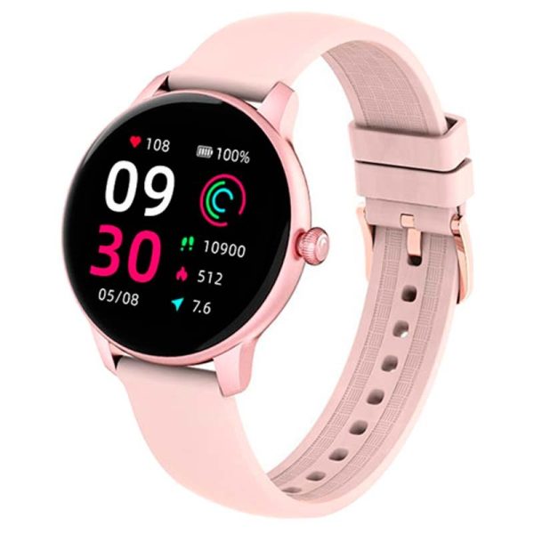 Xiaomi IMILAB W11 2.5D Curved Screen Heart Rate Blood Oxygen Monitoring Female Menstrual Cycle Fitness Tracker Female Smart Watch - Rose Gold